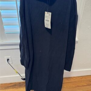 Zara Black Long Sleeve Dress